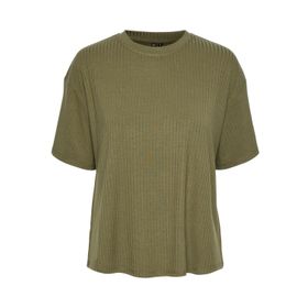 Pieces Pckylie SS Tee Noos Yeşil Deep Lichen Green Büyük Beden Kadın T-shirt