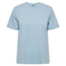 Pieces Pcria Ss Fold Up Solid Tee Noos Bc Angel Falls Kadın T-shirt