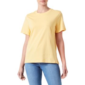 Pieces Pcria Ss Solid Tee Noos Bc Cornsilk Kadın T-shirt