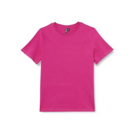 Pieces Pcria Ss Solid Tee Noos Bc Fuşya Festivali Kadın T-shirt