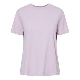 Pieces Pcria Ss Solid Tee Noos Bc Pembe Lavanta Kadın T-shirt
