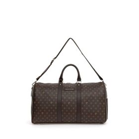 Pierre Cardin 04PC001207-B Kahve Monogram Unisex Seyahat Çantası