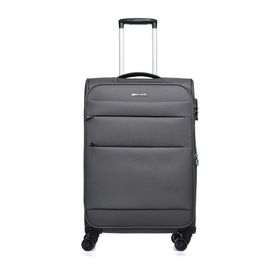 Pierre Cardin 04PC4200-02 Antrasit Orta Boy Çekçekli Kumaş Valiz