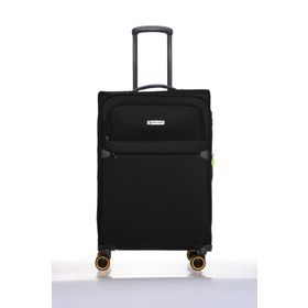 Pierre Cardin 04PC6000-02-S Siyah Çekçekli Kumaş Valiz