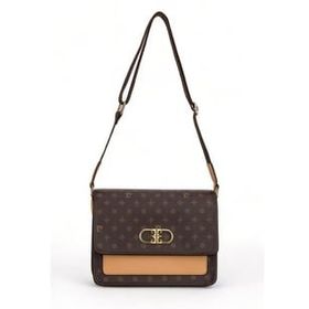 Pierre Cardin 05PC24Y534-MN Monogram Kahve Kadın Çapraz Askılı Çanta