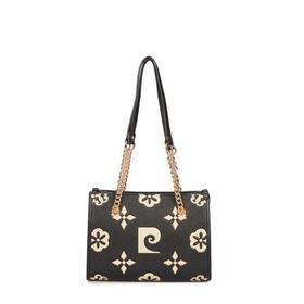 Pierre Cardin 05PC25Y10504-BMN Monogram Siyah Kadın Omuz Çantası
