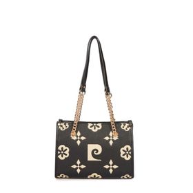 Pierre Cardin 05PC25Y10504-BMN Monogram Siyah Kadın Omuz Çantası