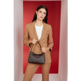 Pierre Cardin 05PO22K1597 Kahve Monogram Kadın Omuz Çantası