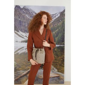 Pierre Cardin 05PO22Y1544 Print Yeni Vizon Büzgülü Kadın Omuz Çantası