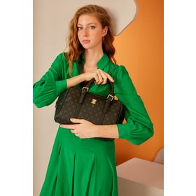 Pierre Cardin 05PO22Y1557 Siyah Monogram Kadın Omuz Çantası