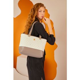 Pierre Cardin 05PO22Y1560 Beyaz Monogram Kadın Omuz Çantası