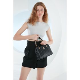 Pierre Cardin 05PO23Y1712 Siyah Monogram Kadın Omuz Çantası