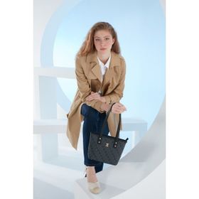 Pierre Cardin 05PO23Y1715 Tramlı Alfabe Antrasit Kadın Omuz Çantası