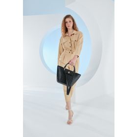 Pierre Cardin 05PO23Y1717 Siyah Monogram Kadın Omuz Çantası