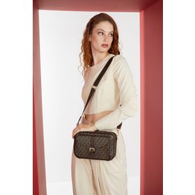 Pierre Cardin 05PO23Y1726 Alfabe Kahve Kadın Omuz Çantası
