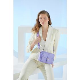 Pierre Cardin 05PO23Y1726 Print Lavanta Kadın Omuz Çantası