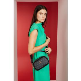 Pierre Cardin 05PO23Y1731 Siyah Monogram Kadın Omuz Çantası