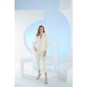 Pierre Cardin 05PO23Y1733 Beyaz Monogram Kadın Omuz Çantası