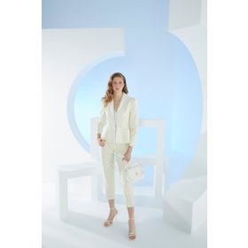 Pierre Cardin 05PO23Y1733 Beyaz Monogram Kadın Omuz Çantası