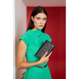 Pierre Cardin 06PO23K1417 Siyah Floater Kadın Portföy ve Clutch Çanta
