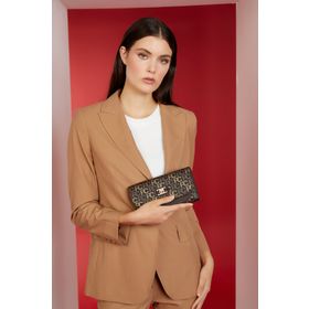 Pierre Cardin 06PO23K1417 Tramlı Alfabe Kahve Kadın Portföy ve Clutch Çanta