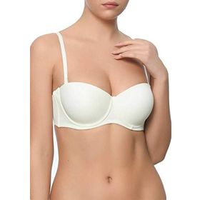 Pierre Cardin 1-6-6025 Beyaz Destekli Straplez Tek Şeffaf Askılı Kadın Sütyen