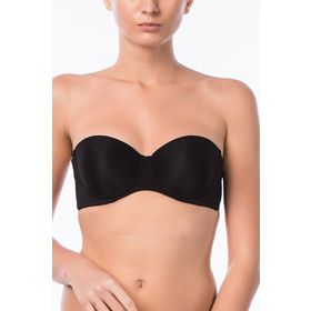 Pierre Cardin 1-6-6025 Siyah Destekli Straplez Tek Kadın Sütyen
