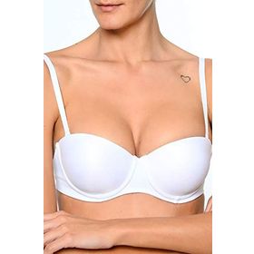 Pierre Cardin 1-6-6026 232-006026 Beyaz Destekli Straplez Tek Kadın Sütyen