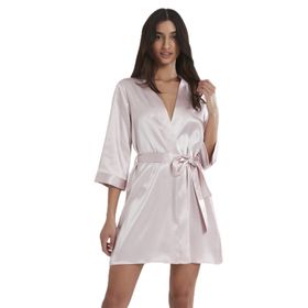 Pierre Cardin 1010 Pudra Kadın Saten Sabahlık