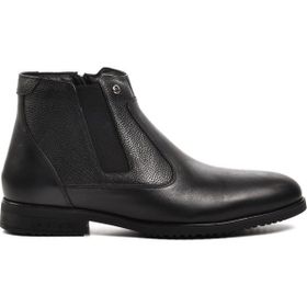 Pierre Cardin 1196063-24K Siyah Deri Erkek Bot