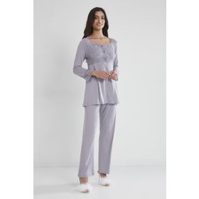 Pierre Cardin 1241 Royal Kadın Penye Dantelli Pijama Takım