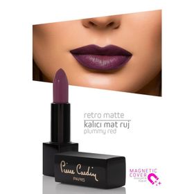 Pierre Cardin 152 Plummy Red Retro Matte Lipstick