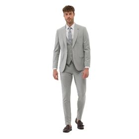 Pierre Cardin 1603648 Gri Erkek Ekstra Slim Fit Yelekli Takım Elbise