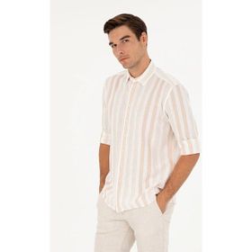 Pierre Cardin 1860940 Regular Fit Bej Erkek Gömlek