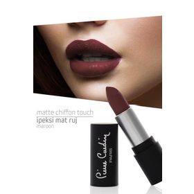 Pierre Cardin 194 Maroon Matte Chiffon Touch Lipstick