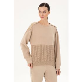 Pierre Cardin 1946979 VR011 Bej Kadın Sweatshirt