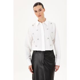 Pierre Cardin 1947835 VR013 Beyaz Kadın Gömlek