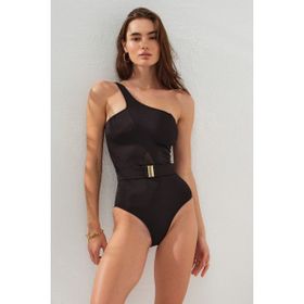 Pierre Cardin 231107 Siyah Tüllü Kemerli Kadın Mayo