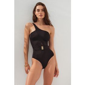 Pierre Cardin 231107 Siyah Tüllü Kemerli Kadın Mayo