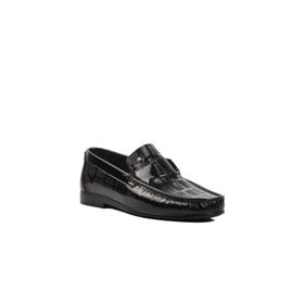 Pierre Cardin 25104 Siyah Rugan Deri Erkek Loafer Ayakkabı