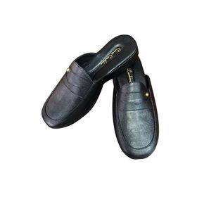Pierre Cardin 288 Siyah Kroko Erkek Terlik