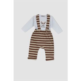 Pierre Cardin 302262 Yeşil Bebek Bahçıvan Tulum Takımı