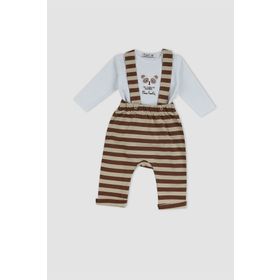 Pierre Cardin 302262 Yeşil Bebek Bahçıvan Tulum Takımı