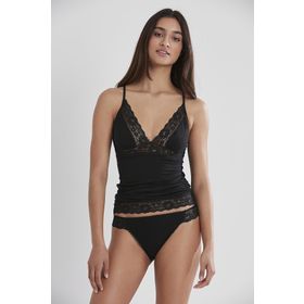 Pierre Cardin 310 Dantelli Penye Siyah Kadın Atlet Külot Takım