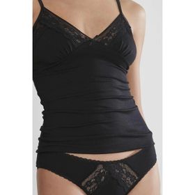 Pierre Cardin 350 Siyah Penye Dantelli Atlet Külot Takım