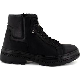 Pierre Cardin 382208 Siyah Erkek Hakiki Deri Bot