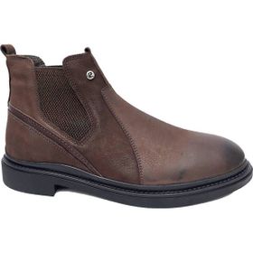 Pierre Cardin 382209 Kahverengi Hakiki Nubuk Deri Erkek Bot