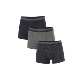 Pierre Cardin 3'lü Çizgili/Düz Erkek Boxer