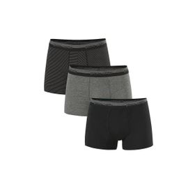 Pierre Cardin 3'lü Çizgili/Düz Erkek Boxer