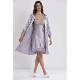 Pierre Cardin 4075 Royal 2'li Balensiz Kaplı Gecelik Sabahlık